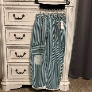 Striped Blue and White Pants